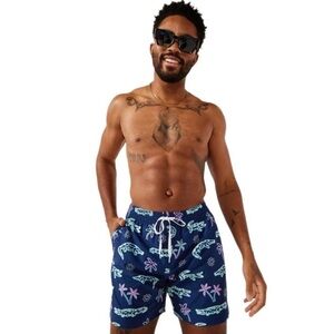 Chubbies Men's Classic Swim Trunks 7" The Neon Glades Boardshorts Size Large